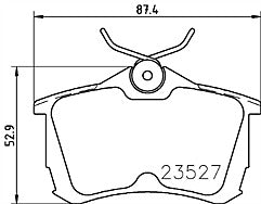 FOR HONDA ACCORD VTEC CDTi REAR MINTEX BRAKE PADS FULL SET NEW