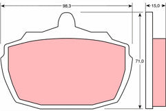 AUSTIN PRINCESS 4 POT BRAKE  PADS KIT  ESCORT CAPRI TRIUMPH UPGRADED 