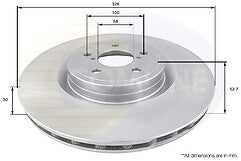 FRONT BRAKE DISCS CROSS DRILLED PERFROMANCE FIT FOR SUBARU IMPREZA WRX STI 100PC
