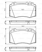 FOR MERCEDES CLS CLS320CDi C219 BRAKE DISC PADS FRONT REAR BRAKE PADS BOSCH
