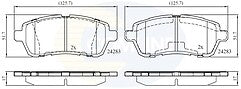 FOR DAIHATSU SERION MAZDA 2 FOR  SUZUKI SWIFT FIESTA FRONT BRAKE PADS SET