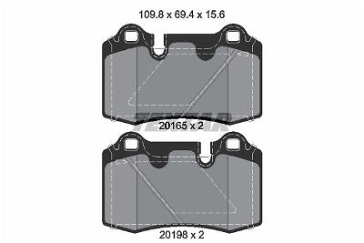 BRAKE PADS SET FRONT OR REAR FOR ASTON MARTIN DB9 V12 V8 VANTAGE VOLANTE