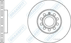 VW CC EOS JETTA PASSAT TSi TDi CROSS DRILLED GROOVED FRONT BRAKE DISCS 288MM