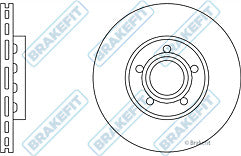 AUDI A6 1997-2004 2 FRONT BRAKE DISCS FRONT BRAKE PADS 288MM DIAMETER