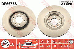 VAUXHALL ZAFIRA 1.7CDTi BRAKE DISCS CROSS DRILLED GROOVED PADS FRONT REAR TRW