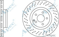 MERCEDES S-CLASS S350 V221 FRONT REAR BRAKE DISCS DRILLED PAD + WIRE SENSORS