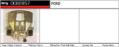 2 FRONT BRAKE CALIPER SLIDER GUIDE KIT PIN FORD FOCUS TDi ZETEC MK1 1998-2004