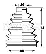 FRONT OUTER CV BOOT KIT FIT HONDA CIVIC MK7 EP4 EU9 1.7CDTI