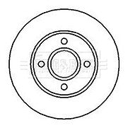 FOR FORD ESCORT MK5 6 1.8 RS2000 DRILLED GROOVED BRAKE DISC MINTEX PADS
