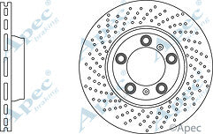 CARRERA 4 S TARGE FRONT BRAKE DISC CROSS DRILLED & MINTEX PADS NEW