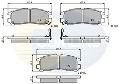 FOR MITSUBISHI SHOGUN PININ PAJERO SPACEWAGON SPACESTAR GALANT REAR BRAKE PADS  