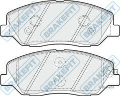 FOR KORANDO LIMITED EDITION FRONT & REAR BRAKE PADS  