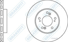 FOR HONDA CRV 2.0 S SE SPORT 02-2005 BRAKE DISC FRONT BRAKE PADS 5 STUD 282MM