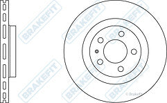 VW GOLF BORA A3 OCTAVIA LEON FRONT BRAKE DISCS 281M NEW