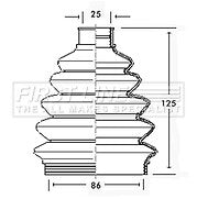 FOR AUDI A2 1.6 FSi 8Z (2000-2005) FRONT OUTER CV JOINT BOOT KIT 