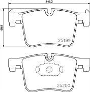   BMW 1 SER F20 F21 F22 F23 3 SER F30 MINTEX BRAKE PADS FRONT REAR SENSOR 