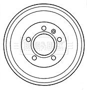 REAR BRAKE DRUM PAIR FITS LDV MAXUS ALL MODELS WITH  16" WHEELS  pair