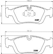 BMW 318 320 323 325 328 E36 BRAKE PADS MINTEX FRONT REAR