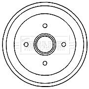 BRAKE DRUMS FORD FIESTA REAR BRAKE DRUM WITH FITTED BEARING X 2