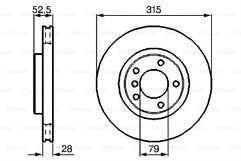 M3 E36 3.0 3.2 Z3 M BREMBO BAKE DISC PERFORMANCE GROOVED BRAKE DISC