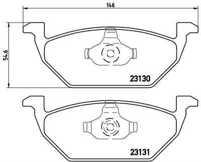 AUDI A1 8X SEAT ARONA CORDOBA SKODA FABIA CITIGO FRONT BRAKE PAD SET 