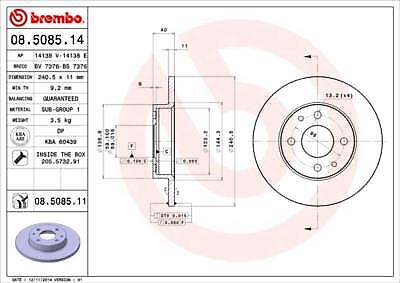  FOR FIAT COUPE 20V TURBO BRAKE DISC REAR CROSS DRILLED REAR  BRAKE DISCS