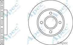 FOR  FIESTA ZETEC 16V (MK6 (BE256/7))  FRONT DRILLED GROOVED BRAKE DISCS 258MM