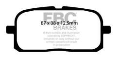FOR TOYOTA	CYNOS EL44 1.5 (91-95) EBC REAR BRAKE PADS SET OF 4