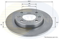 REAR BRAKE DISC PADS CITROEN C2 C3 BRAKE DISCS & BRAKE PADS  REAR VTR VTS