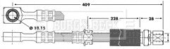 VAUXHALL VECTRA B FRONT BRAKE FLEXI FLEXY HOSE LEFT RIGHT PAIR 95-02 X 2