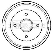 FOR PEUGEOT 206 1.4HDI 2 REAR BRAKE DRUMS REAR BRAKE SHOES +ABS WHEEL BEARING