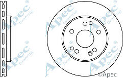 FIT FOR COMPACT 200 E (W124) FRONT BRAKE DISCS