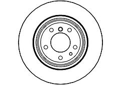 BMW 850Ci Z4 E85 E86 Z8 E52 750I E38 5.0 2 REAR BRAKE DISC CROSS DRILLED PAIR