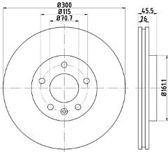FOR Chevrolet CRUZE ORLANDO FRONT DRILLED GROOVED BRAKE DISCS 300MM