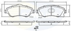 FRONT BRAKE PAD + FITTING SHIMS VAUXHALL CORSA C 1.0 1.2 SRI CDTI 2001-2005