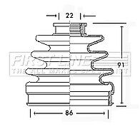 FOR ROVER 618 1.8 (1993-2000)(03/96-02/99)  FRONT OUTER CV JOINT BOOT KIT 