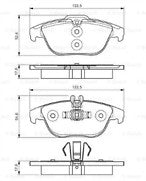 FOR MERCEDES  C-CLASS C180 CGI BLUEEFFICIENCY SPORT (MK3 (S204)) REAR BRAKE PADS