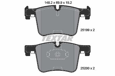 FOR  X3 XDRIVE30D SE MK2 F25 GENUINE TEXTAR O.E QUALITY FRONT + REAR BRAKE PADS
