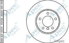 Genuine Apec Front Vented Drilled  Brake Discs 312MM FOR BMW 