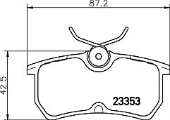 FORD FIESTA ST-3 BRAKE PAD REAR MINTEX BRAKE PADS SET