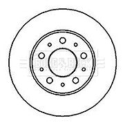 VOLVO 740 760 84-87 FRONT VENTED 263MM BRAKE DISCS X 2