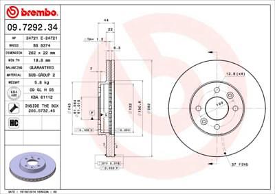 Brake Discs Vented fits RENAULT LAGUNA MEGANE JA0F JA0L 1.6 Front 96 to 98  