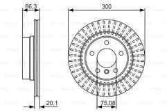 BMW 3 SERIES F30 320D GENUINE BOSCH  REAR  BRAKE DISCS PAIR 