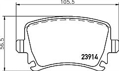 AUDI A3 TFSI QUATTRO 8P 2003-14 REAR COATED BRAKE DISCS MINTEX BRAKE PADS 282mm 