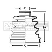 FOR NISSAN MARCH 1.0 K11 (01/93-07/00) FRONT INNER CV JOINT BOOT KIT 