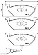 VW GOLF SEAT AUDI SKODA FRONT MINTEX BRAKE PADS MDB2040 