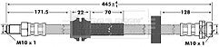 FORD FOCUS MK1 REAR INNER BRAKE FLEXY HOSE  MODELS WITH REAR DRUM BRAKES
