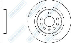 FOR VAUXHALL VECTRA C REAR GROOVED BRAKE DISCS 280MM SOLID