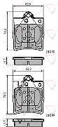 FOR MERCEDES W203 C CLASS A209 CLK W210 E CLASS OE QUALITY REAR BRAKE PADS