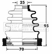 FOR NISSAN JUKE 1.2 DIG-T F15 (2014-2020)  FRONN INNER CV JOINT BOOT KIT 